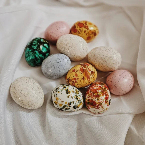 Handmade Ceramic Decorative Eggs - Picture 1 of 1